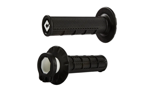 ODI Half-Waffle Grips V2 Lock-On 2 & 4-Stroke – Noir