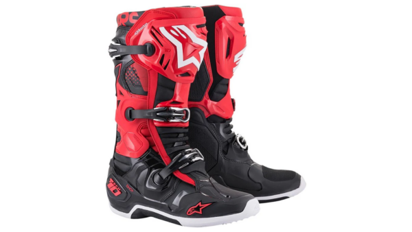 Botte Alpinestars Tech 10 Rouge / Noir – Taille 47