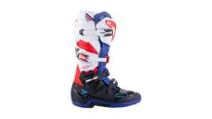 Bottes Alpinestars Tech 7 Noir / Bleu / Rouge  – Taille 45.5