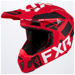 CASQUE FXR ROUGE NOIR BLANC