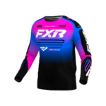 MAILLOT TENUE ENFANT FXR CLUTCH MX NOIR BLEU ROSE M